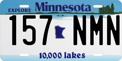 MN license plate 157NMN