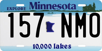 MN license plate 157NMO