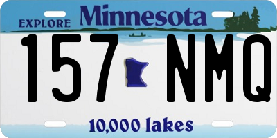 MN license plate 157NMQ