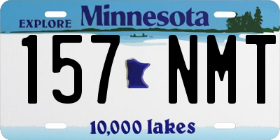 MN license plate 157NMT