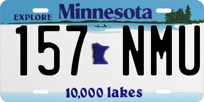 MN license plate 157NMU