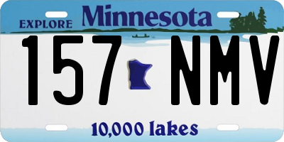 MN license plate 157NMV