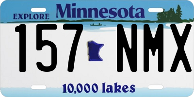 MN license plate 157NMX