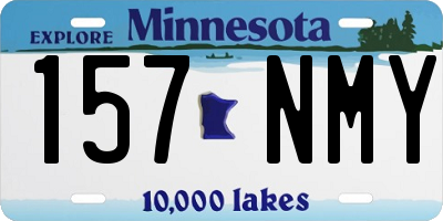 MN license plate 157NMY