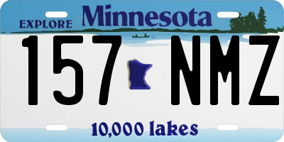MN license plate 157NMZ