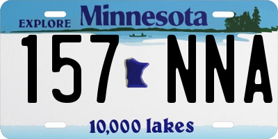 MN license plate 157NNA