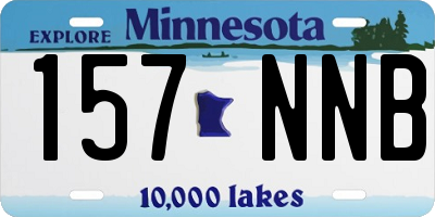 MN license plate 157NNB
