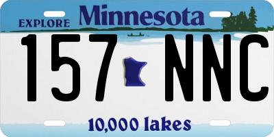 MN license plate 157NNC