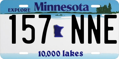 MN license plate 157NNE