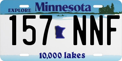 MN license plate 157NNF