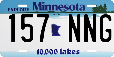 MN license plate 157NNG