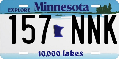 MN license plate 157NNK