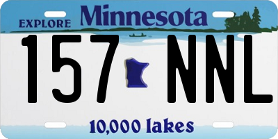 MN license plate 157NNL