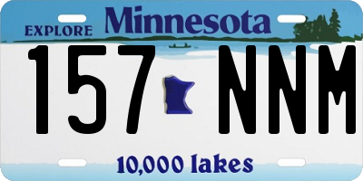 MN license plate 157NNM