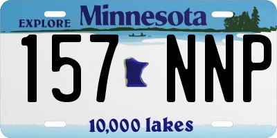 MN license plate 157NNP