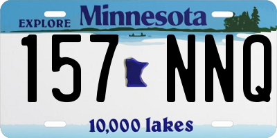 MN license plate 157NNQ