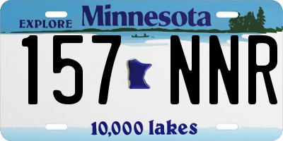 MN license plate 157NNR