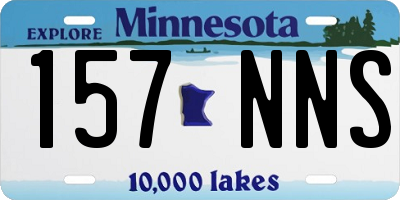 MN license plate 157NNS