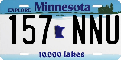 MN license plate 157NNU