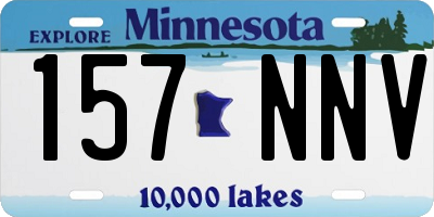 MN license plate 157NNV