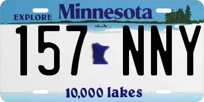 MN license plate 157NNY