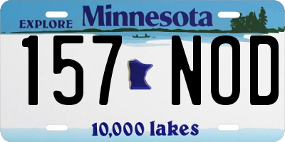 MN license plate 157NOD