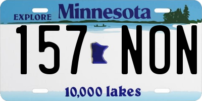 MN license plate 157NON