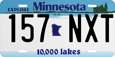 MN license plate 157NXT