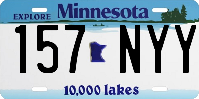 MN license plate 157NYY