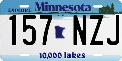 MN license plate 157NZJ