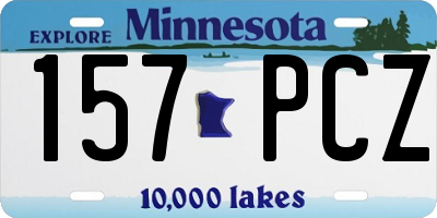 MN license plate 157PCZ