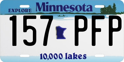 MN license plate 157PFP