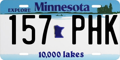 MN license plate 157PHK