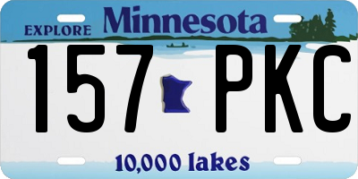 MN license plate 157PKC