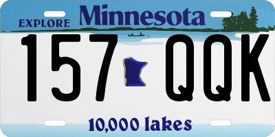 MN license plate 157QQK