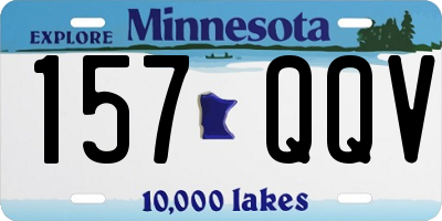 MN license plate 157QQV