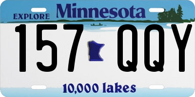 MN license plate 157QQY