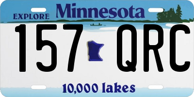 MN license plate 157QRC