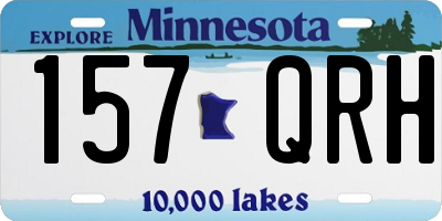 MN license plate 157QRH