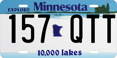 MN license plate 157QTT