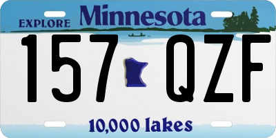 MN license plate 157QZF