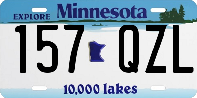 MN license plate 157QZL