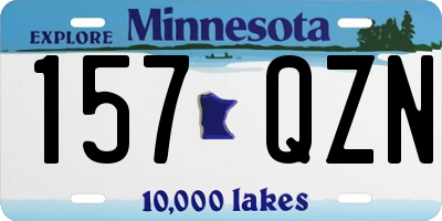 MN license plate 157QZN