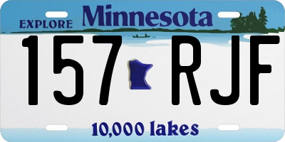 MN license plate 157RJF