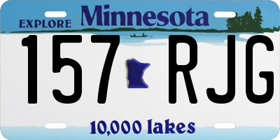 MN license plate 157RJG