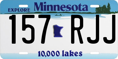 MN license plate 157RJJ