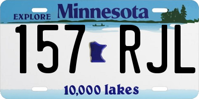 MN license plate 157RJL