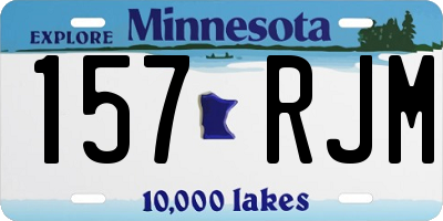 MN license plate 157RJM