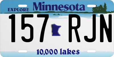 MN license plate 157RJN