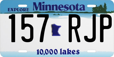 MN license plate 157RJP